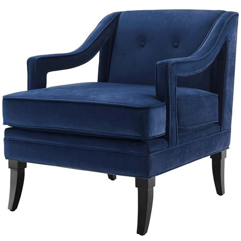 navy blue armchair